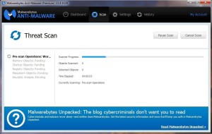 Scanning for malware