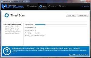 Scanning for malware