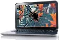 Broken laptop screen