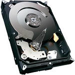 Internal view of a computer Hard Disc Drive for backup